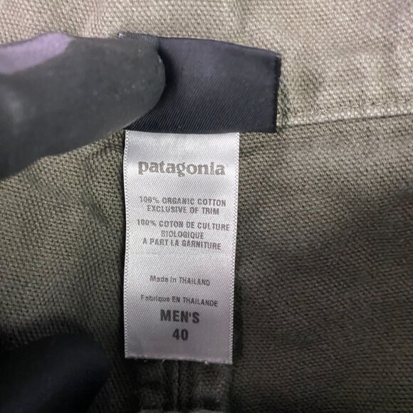 Patagonia Stand Up Shorts Organic Cotton 5" Men's 40 Green Denim Canvas - Picture 7 of 13
